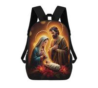 sinyumoney Sacs À Dos Pour Enfants Imprimés En 3D Nativity Scene Jesus Sacs D'école Pour Enfants Garçons Et Filles, Sacs De Voyage, Sacs À Livres Pour L'école Ou Les Voyages 17inch