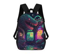 sinyumoney Sacs À Dos Pour Enfants Imprimés En 3D Neon Dragon Arcade Sacs D'école Pour Enfants Garçons Et Filles, Sacs De Voyage, Sacs À Livres Pour L'école Ou Les Voyages 17inch
