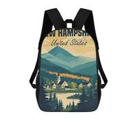 sinyumoney Sacs À Dos Pour Enfants Imprimés En 3D New Hampshire Landscape Sacs D'école Pour Enfants Garçons Et Filles, Sacs De Voyage, Sacs À Livres Pour L'école Ou Les Voyages 17inch