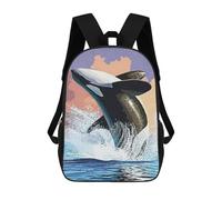 sinyumoney Sacs À Dos Pour Enfants Imprimés En 3D Orca Whale Vintage Sacs D'école Pour Enfants Garçons Et Filles, Sacs De Voyage, Sacs À Livres Pour L'école Ou Les Voyages 17inch