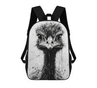 sinyumoney Sacs À Dos Pour Enfants Imprimés En 3D Ostrich Beauty Black Ink Sacs D'école Pour Enfants Garçons Et Filles, Sacs De Voyage, Sacs À Livres Pour L'école Ou Les Voyages 17inch