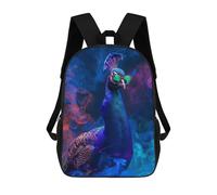 sinyumoney Sacs À Dos Pour Enfants Imprimés En 3D Peacock In Colorful Paint Sacs D'école Pour Enfants Garçons Et Filles, Sacs De Voyage, Sacs À Livres Pour L'école Ou Les Voyages 17inch