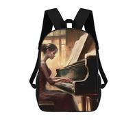 sinyumoney Sacs À Dos Pour Enfants Imprimés En 3D Playing Piano Sacs D'école Pour Enfants Garçons Et Filles, Sacs De Voyage, Sacs À Livres Pour L'école Ou Les Voyages 17inch