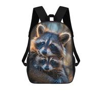 sinyumoney Sacs À Dos Pour Enfants Imprimés En 3D Raccoon Animal Family Sacs D'école Pour Enfants Garçons Et Filles, Sacs De Voyage, Sacs À Livres Pour L'école Ou Les Voyages 17inch