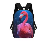 sinyumoney Sacs À Dos Pour Enfants Imprimés En 3D Rainbow Flamingo in The Rain Sacs D'école Pour Enfants Garçons Et Filles, Sacs De Voyage, Sacs À Livres Pour L'école Ou Les Voyages 17inch