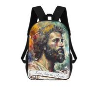 sinyumoney Sacs À Dos Pour Enfants Imprimés En 3D Saint John The Apostle Sacs D'école Pour Enfants Garçons Et Filles, Sacs De Voyage, Sacs À Livres Pour L'école Ou Les Voyages 17inch