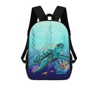 sinyumoney Sacs À Dos Pour Enfants Imprimés En 3D Sea Turtle Watercolor Sacs D'école Pour Enfants Garçons Et Filles, Sacs De Voyage, Sacs À Livres Pour L'école Ou Les Voyages 17inch