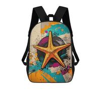 sinyumoney Sacs À Dos Pour Enfants Imprimés En 3D Starfish Pop Art Coastal Pop Marine Sacs D'école Pour Enfants Garçons Et Filles, Sacs De Voyage, Sacs À Livres Pour L'école Ou Les Voyages 17inch