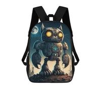 sinyumoney Sacs À Dos Pour Enfants Imprimés En 3D Steampunk Robot Cat Art Sacs D'école Pour Enfants Garçons Et Filles, Sacs De Voyage, Sacs À Livres Pour L'école Ou Les Voyages 17inch