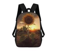sinyumoney Sacs À Dos Pour Enfants Imprimés En 3D Sunflower Sunset Clouds Sacs D'école Pour Enfants Garçons Et Filles, Sacs De Voyage, Sacs À Livres Pour L'école Ou Les Voyages 17inch