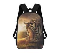 sinyumoney Sacs À Dos Pour Enfants Imprimés En 3D The Huge Tiger Sacs D'école Pour Enfants Garçons Et Filles, Sacs De Voyage, Sacs À Livres Pour L'école Ou Les Voyages 17inch