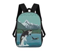 sinyumoney Sacs À Dos Pour Enfants Imprimés En 3D Travel to Vancouver Sacs D'école Pour Enfants Garçons Et Filles, Sacs De Voyage, Sacs À Livres Pour L'école Ou Les Voyages 17inch