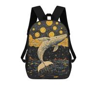 sinyumoney Sacs À Dos Pour Enfants Imprimés En 3D Whale Leaping Into Stars Sacs D'école Pour Enfants Garçons Et Filles, Sacs De Voyage, Sacs À Livres Pour L'école Ou Les Voyages 17inch