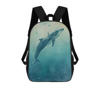 sinyumoney Sacs À Dos Pour Enfants Imprimés En 3D Whale Rider Sacs D'école Pour Enfants Garçons Et Filles, Sacs De Voyage, Sacs À Livres Pour L'école Ou Les Voyages 17inch