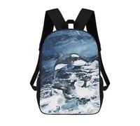 sinyumoney Sacs À Dos Pour Enfants Imprimés En 3D Wild Orcas Sacs D'école Pour Enfants Garçons Et Filles, Sacs De Voyage, Sacs À Livres Pour L'école Ou Les Voyages 17inch