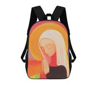 sinyumoney Sacs À Dos Pour Enfants Imprimés En 3D Woman Praying in Light Sacs D'école Pour Enfants Garçons Et Filles, Sacs De Voyage, Sacs À Livres Pour L'école Ou Les Voyages 17inch