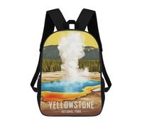 sinyumoney Sacs À Dos Pour Enfants Imprimés En 3D Yellowstone National Park Geyser Sacs D'école Pour Enfants Garçons Et Filles, Sacs De Voyage, Sacs À Livres Pour L'école Ou Les Voyages 17inch