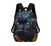 sinyumoney Sacs À Dos Pour Enfants Jaguar in The Jungle -4 Sac À Dos Scolaire, Cartable Pour Enfants, Sac De Voyage, Sac À Livres, Sac À Dos Imprimé En 3D Pour Garçons Et Filles 17inch