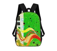 sinyumoney Sacs À Dos Pour Enfants Jazz Musical Background Sac D'école Imprimé En 3D Pour Enfants, Sac À Dos De Voyage Tendance Pour Écoliers 17inch
