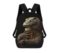 sinyumoney Sacs À Dos Pour Enfants Komodo Dragon Beer Sac À Dos Scolaire, Cartable Pour Enfants, Sac De Voyage, Sac À Livres, Sac À Dos Imprimé En 3D Pour Garçons Et Filles 17inch
