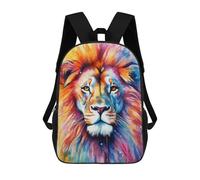 sinyumoney Sacs À Dos Pour Enfants Lion Close Up Portrait Sac D'école Imprimé En 3D Pour Enfants, Sac À Dos De Voyage Tendance Pour Écoliers 17inch
