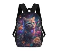 sinyumoney Sacs À Dos Pour Enfants Magical Celestial Cat Garden Sac D'école Imprimé En 3D, Sac Tendance, Sac De Voyage Pour L'école Ou Les Voyages 17inch