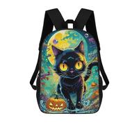 sinyumoney Sacs À Dos Pour Enfants Magical Halloween Cat Scene Sac D'école Imprimé En 3D, Sac Tendance, Sac De Voyage Pour L'école Ou Les Voyages 17inch