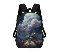 sinyumoney Sacs À Dos Pour Enfants Moonlit Journey Sac À Dos Scolaire, Cartable Pour Enfants, Sac De Voyage, Sac À Livres, Sac À Dos Imprimé En 3D Pour Garçons Et Filles 17inch