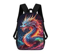 sinyumoney Sacs À Dos Pour Enfants Neon Elder Dragon Sac À Dos Scolaire, Cartable Pour Enfants, Sac De Voyage, Sac À Livres, Sac À Dos Imprimé En 3D Pour Garçons Et Filles 17inch