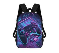 sinyumoney Sacs À Dos Pour Enfants Neon Gaming Controller-13 Sac D'école Imprimé En 3D, Sac Tendance, Sac De Voyage Pour L'école Ou Les Voyages 17inch