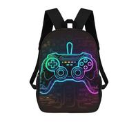 sinyumoney Sacs À Dos Pour Enfants Neon Gaming Controller Artwork-12 Sac À Dos Scolaire, Cartable Pour Enfants, Sac De Voyage, Sac À Livres, Sac À Dos Imprimé En 3D Pour Garçons Et Filles 17inch