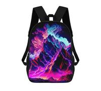 sinyumoney Sacs À Dos Pour Enfants Neon Mountain Landscape-2 Sac D'école Imprimé En 3D, Sac Tendance, Sac De Voyage Pour L'école Ou Les Voyages 17inch