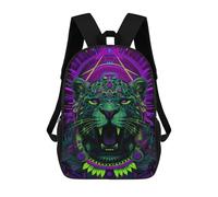sinyumoney Sacs À Dos Pour Enfants Neon Tiger Art Print Sac D'école Imprimé En 3D, Sac Tendance, Sac De Voyage Pour L'école Ou Les Voyages 17inch