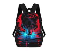 sinyumoney Sacs À Dos Pour Enfants Nightshade Wolf Sac À Dos Scolaire, Cartable Pour Enfants, Sac De Voyage, Sac À Livres, Sac À Dos Imprimé En 3D Pour Garçons Et Filles 17inch