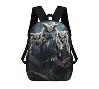 sinyumoney Sacs À Dos Pour Enfants Owl Trio Perched Mystically Sac À Dos Scolaire, Cartable Pour Enfants, Sac De Voyage, Sac À Livres, Sac À Dos Imprimé En 3D Pour Garçons Et Filles 17inch