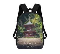 sinyumoney Sacs À Dos Pour Enfants Pagoda Japan Sac D'école Imprimé En 3D Pour Enfants, Sac À Dos De Voyage Tendance Pour Écoliers 17inch