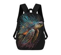 sinyumoney Sacs À Dos Pour Enfants Paintsplash Sea Turtle Sac D'école Imprimé En 3D Pour Enfants, Sac À Dos De Voyage Tendance Pour Écoliers 17inch