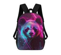 sinyumoney Sacs À Dos Pour Enfants Panda Japanese Neon Sac D'école Imprimé En 3D Pour Enfants, Sac À Dos De Voyage Tendance Pour Écoliers 17inch