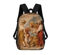 sinyumoney Sacs À Dos Pour Enfants Peter Paul Rubens Sac D'école Imprimé En 3D Pour Enfants, Sac À Dos De Voyage Tendance Pour Écoliers 17inch