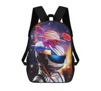 sinyumoney Sacs À Dos Pour Enfants Planetary Astronaut Helmet Sac D'école Imprimé En 3D, Sac Tendance, Sac De Voyage Pour L'école Ou Les Voyages 17inch