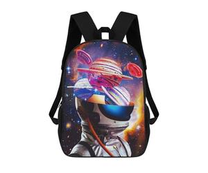 sinyumoney Sacs À Dos Pour Enfants Planetary Astronaut Helmet Sac D'école Imprimé En 3D, Sac Tendance, Sac De Voyage Pour L'école Ou Les Voyages 17inch