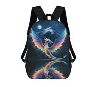 sinyumoney Sacs À Dos Pour Enfants Rainbow Dragon Fantasy Art Sac D'école Imprimé En 3D Pour Enfants, Sac À Dos De Voyage Tendance Pour Écoliers 17inch