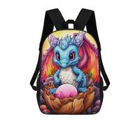 sinyumoney Sacs À Dos Pour Enfants Rainbow Dragon Hatchling Sac D'école Imprimé En 3D, Sac Tendance, Sac De Voyage Pour L'école Ou Les Voyages 17inch