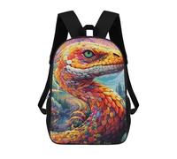 sinyumoney Sacs À Dos Pour Enfants Rainbow Serpent in Fantasy Forest Sac D'école Imprimé En 3D, Sac Tendance, Sac De Voyage Pour L'école Ou Les Voyages 17inch