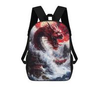 sinyumoney Sacs À Dos Pour Enfants Red Dragon Rising Sac D'école Sac À Dos Garçon Sac De Voyage Sac D'écolier Sac À Livres Et Fournitures Scolaires Sacs D'école 17inch