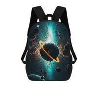 sinyumoney Sacs À Dos Pour Enfants Rings Planet Space Sac D'école Imprimé En 3D Pour Enfants, Sac À Dos De Voyage Tendance Pour Écoliers 17inch