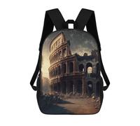 sinyumoney Sacs À Dos Pour Enfants Ruined Colosseum in Rome Sac D'école Imprimé En 3D, Sac Tendance, Sac De Voyage Pour L'école Ou Les Voyages 17inch