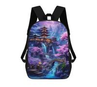 sinyumoney Sacs À Dos Pour Enfants, Sacs D'école, Cartables, Sacs De Voyage, Sacs À Livres, Imprimés En 3D Japanese Fantasy 02 Sac À Dos Pour Enfants, Garçons Et Filles 17inch