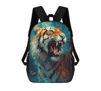 sinyumoney Sacs À Dos Pour Enfants, Sacs D'école, Cartables, Sacs De Voyage, Sacs À Livres, Imprimés En 3D Roaring Tiger Art Print Sac À Dos Pour Enfants, Garçons Et Filles 17inch