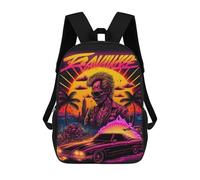 sinyumoney Sacs À Dos Pour Enfants, Sacs D'école, Cartables, Sacs De Voyage, Sacs À Livres, Imprimés En 3D Rawk WWE Retro Neon Poster Sac À Dos Pour Enfants, Garçons Et Filles 17inch